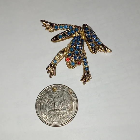 Vintage frog brooch - Picture 5 of 5